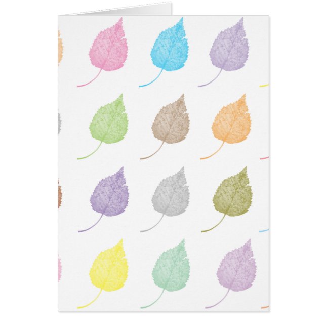 Patrón de hojas coloridas (Frente)