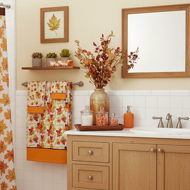 Patrón de hojas de arce otoñales (Subido por el creador)