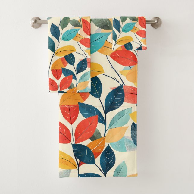 Patrón de hojas de autus coloridas (In situ)