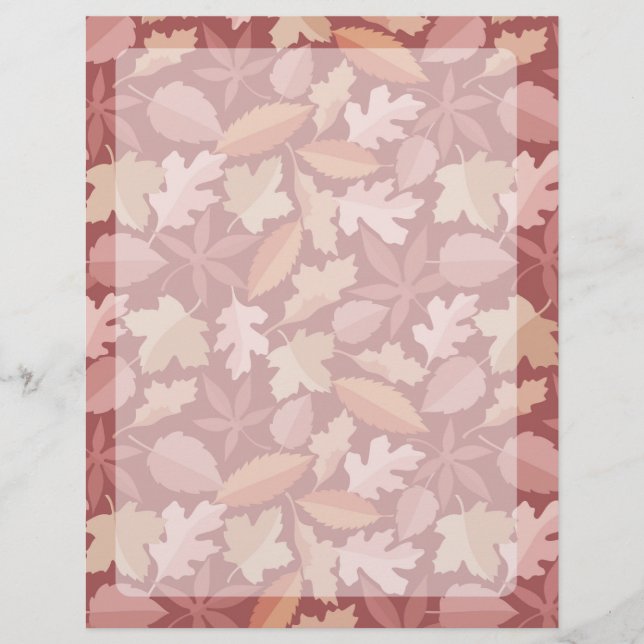 Patrón de hojas de Marsala (Frente)