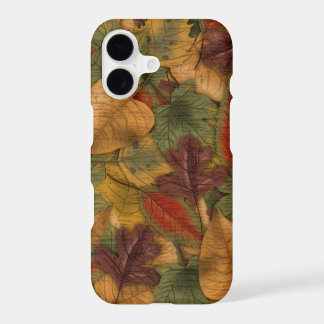 Patrón de hojas de otoño
