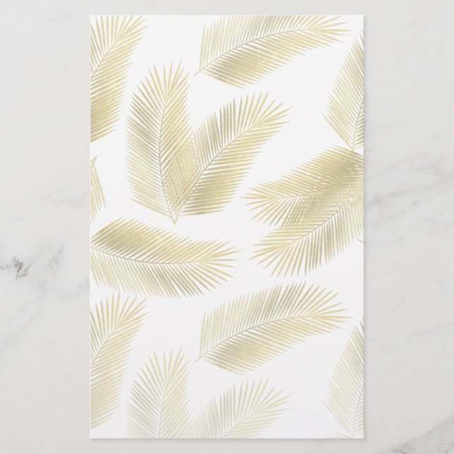 Patrón de hojas de palmera de Relieve metalizado d (Anverso)