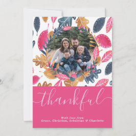 Patrón de hojas de plantilla de fotos de Woodland