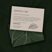 Patrón de hojas modernas Tarjeta de agradecimiento