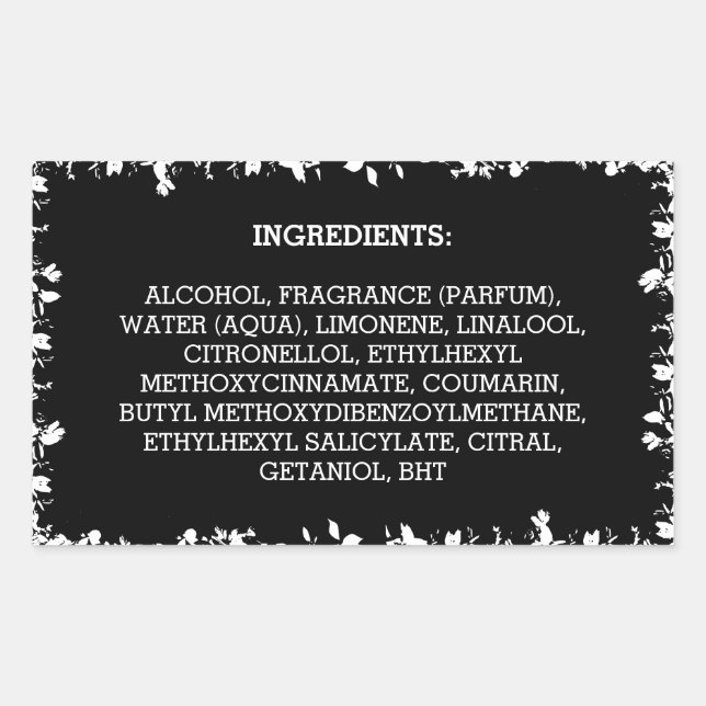 Patrón de hojas naturales de la etiqueta de produc (Anverso)