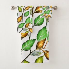 Patrón de hojas vívidas de moda