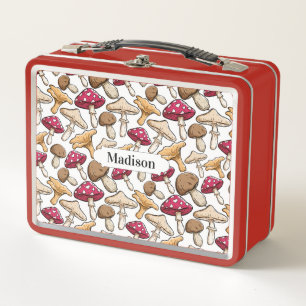 Patrón de hongos nombre personalizado cajas de alm