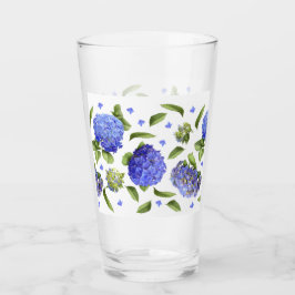Patrón de Hortensias Azules