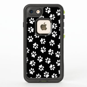 Patrón de huellas de patas, patas de perro, patas 