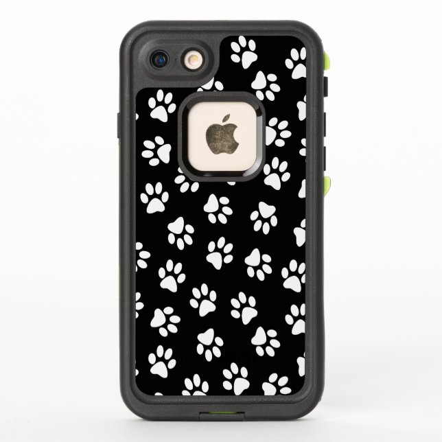 Patrón de huellas de patas, patas de perro, patas  (Reverso)