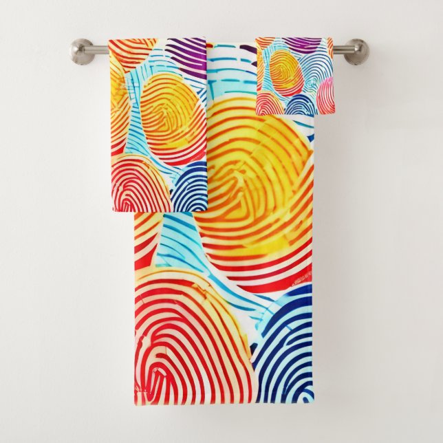 Patrón de huellas digitales coloridas (In situ)