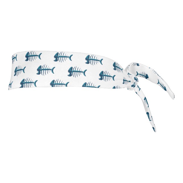 Patrón de huesos de peces azules (Girar 90)