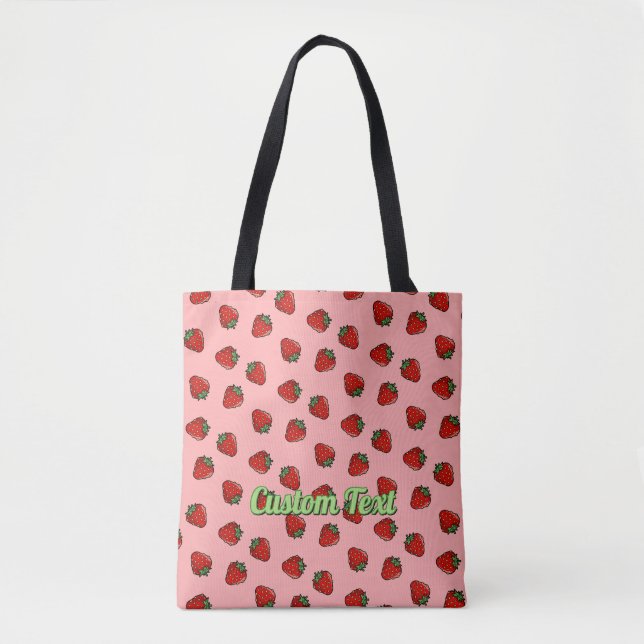 Patrón de icono de fresa en bolsa (Anverso)