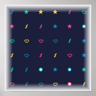 Patrón de iconos de poder - Arte de videojuegos de