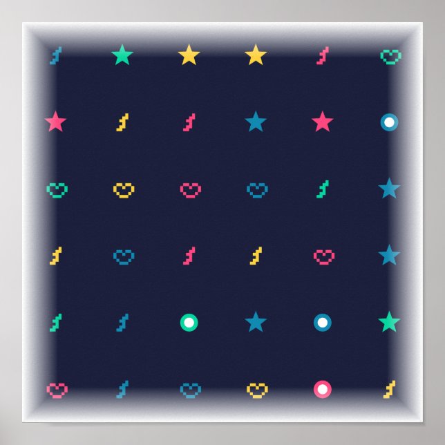 Patrón de iconos de poder - Arte de videojuegos de (Frente)
