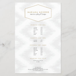 Patrón de ikat en volante de diseño gris