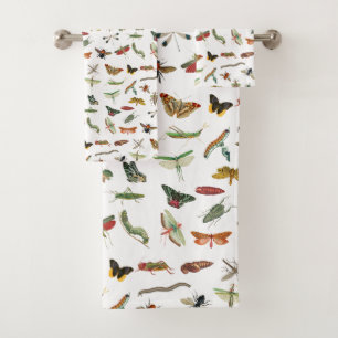 Patrón de Ilustracion de insectos de época colorid