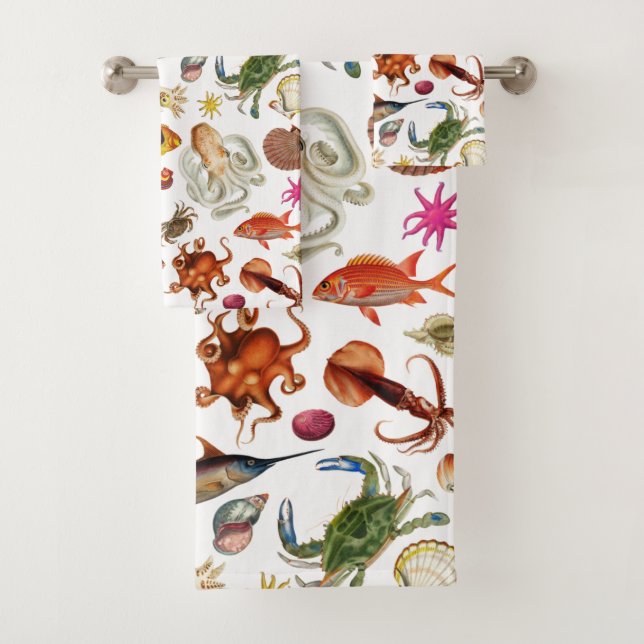 Patrón de Ilustracion naumático de vida marina sub (In situ)