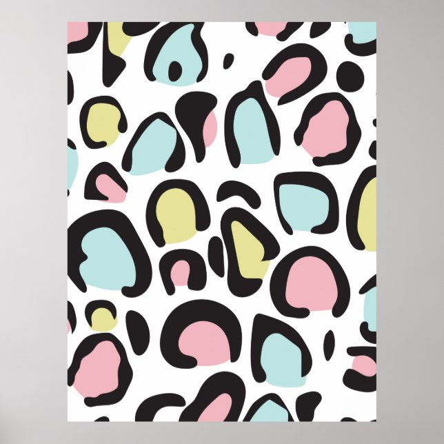 Patrón de impresión animal de los años 1980 (Frente)