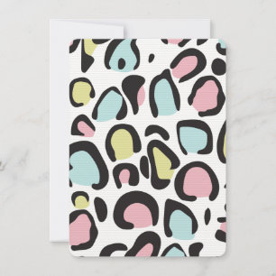 Patrón de impresión animal de los años 1980