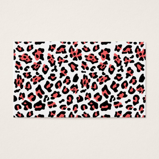 Patrón de impresión de animales de leopardo negro  (Frente)