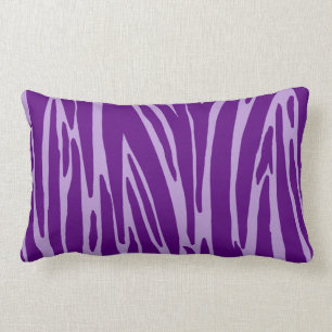 Patrón de impresión de animales morados almohada