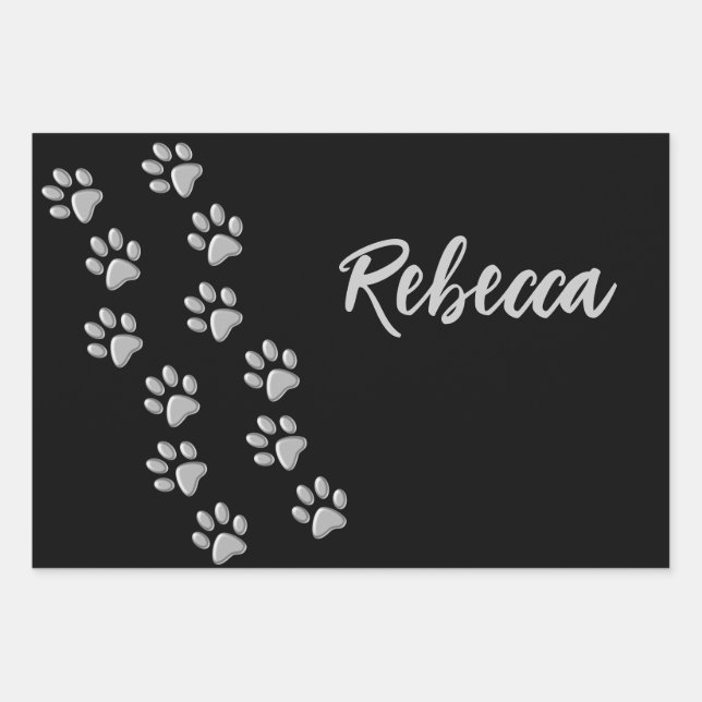 Patrón de impresión de fondo negro de las hojas de (Anverso)