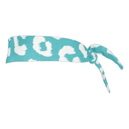 Patrón de impresión de leopardo de color turquesa