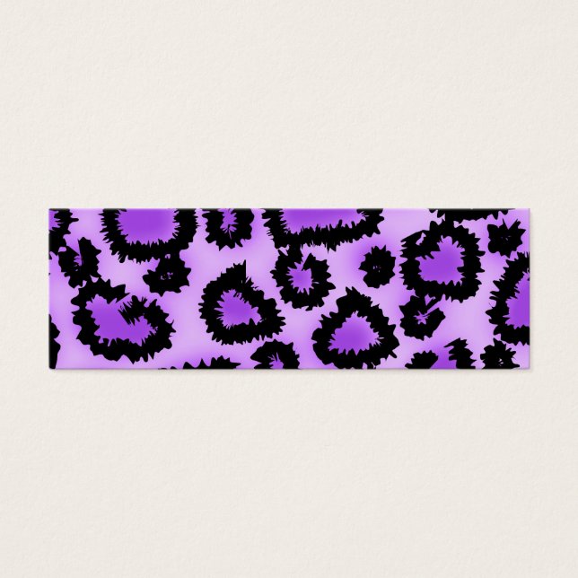Patrón de impresión de leopardo morado y negro. (Frente)