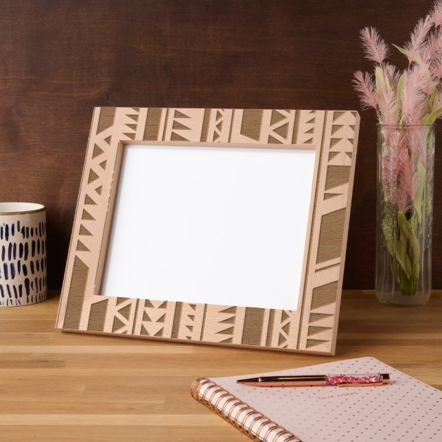 Patrón de impresión tribal grabado decorativo (Izquierda)