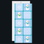 Patrón de invierno de snowman y copos de nieve<br><div class="desc">Viento a prueba de viento,  con un patrón ininterrumpido,  de soplete y copos de nieve</div>