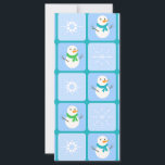 Patrón de invierno de snowman y copos de nieve<br><div class="desc">Viento a prueba de viento,  con un patrón ininterrumpido,  de soplete y copos de nieve</div>