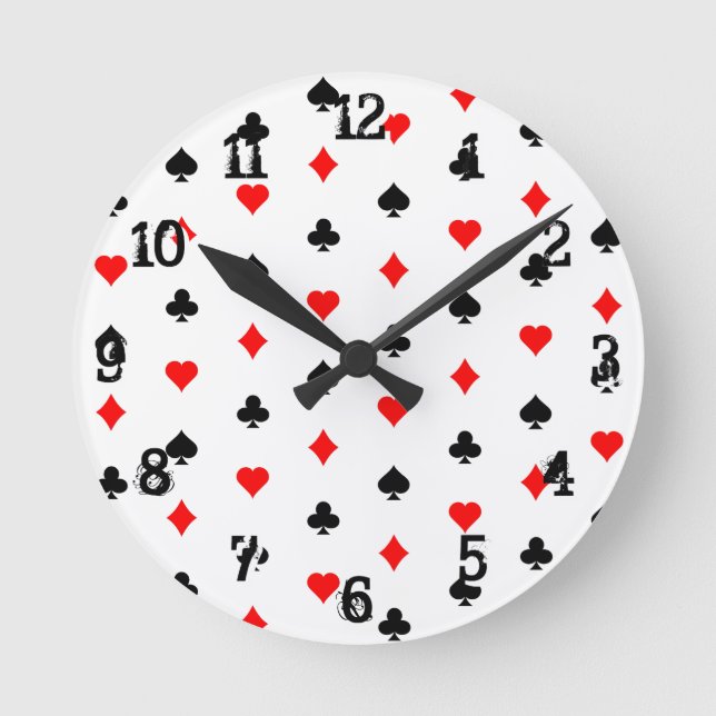 Patrón de juego de cartas: reloj de pared (Anverso)