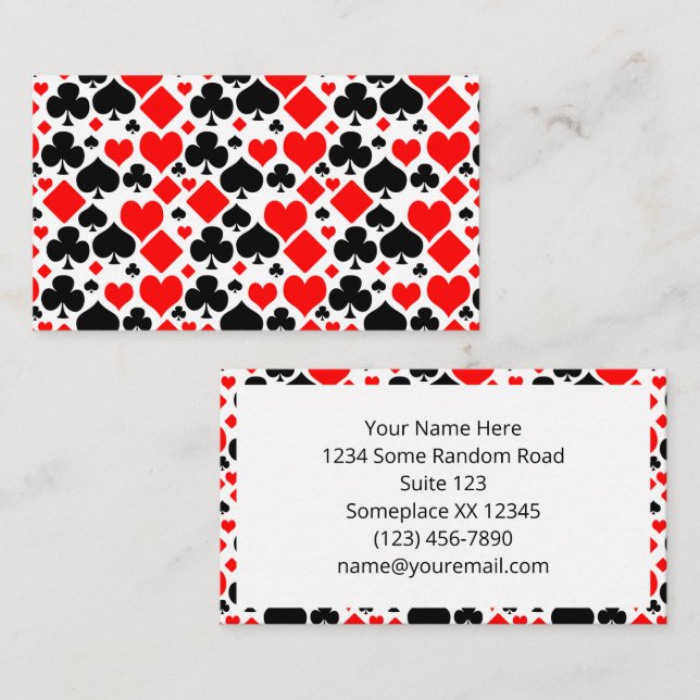 Patrón de juego de tarjetas (Anverso / Reverso)