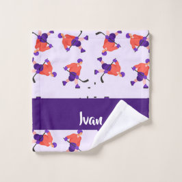 Patrón de jugador de hockey sobre hielo en patinaj