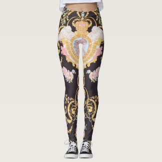 Patrón de la colección de ángel de versace Legging