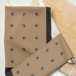 Patrón de la Copa del Café en toallas de cocina de