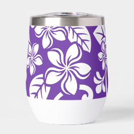 PATRÓN DE LA ISLA PLUMERIA EN PURPLE