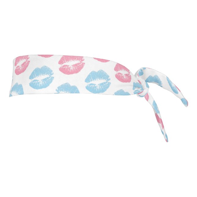 Patrón de Labios Azules y Rosados, Labial, Beso (Girar 90)