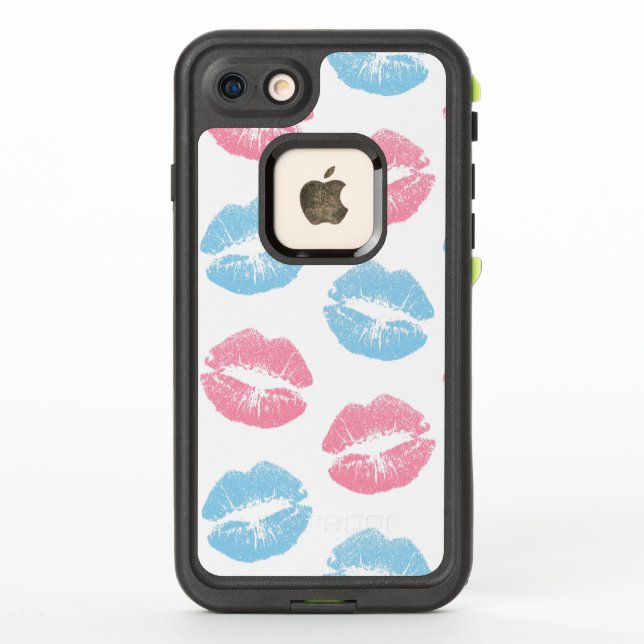 Patrón de Labios Azules y Rosados, Pintalabios, Be (Reverso)