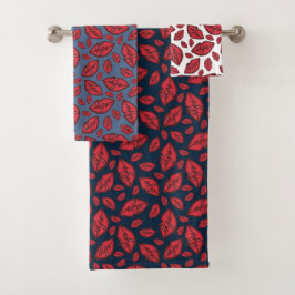 Patrón de labios divertidos y entremezclados