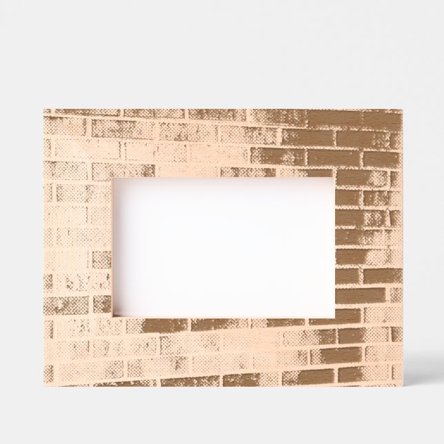 Patrón de ladrillo de marco de imagen con grabado  (Anverso)