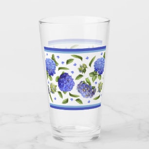 Patrón de las hidráneas azules bordeadas