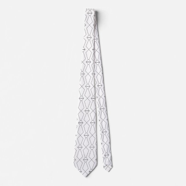 Patrón de lazos de corbata en el cuello de corbata (Anverso)
