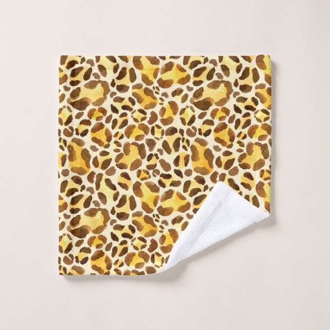 Patrón de leopardo acuático sin foco (Toallita)