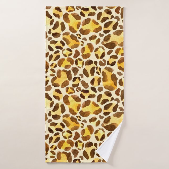 Patrón de leopardo acuático sin foco (Toalla de baño)