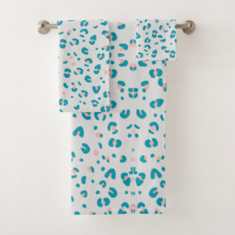 Patrón de leopardo azul