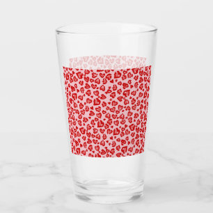 Patrón de leopardo cardíaco en rojo en Rubor