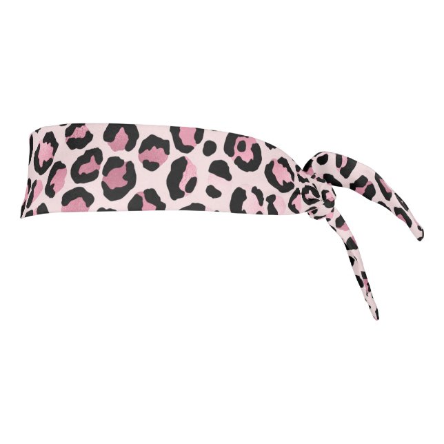 patrón de leopardo negro rosa de moda (Girar 90)