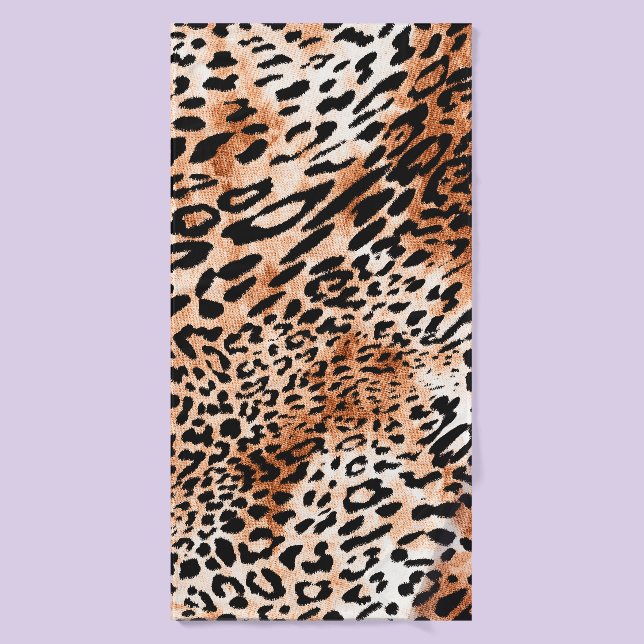 Patrón de leopardo sin foco, huella animal african (Toalla de baño)